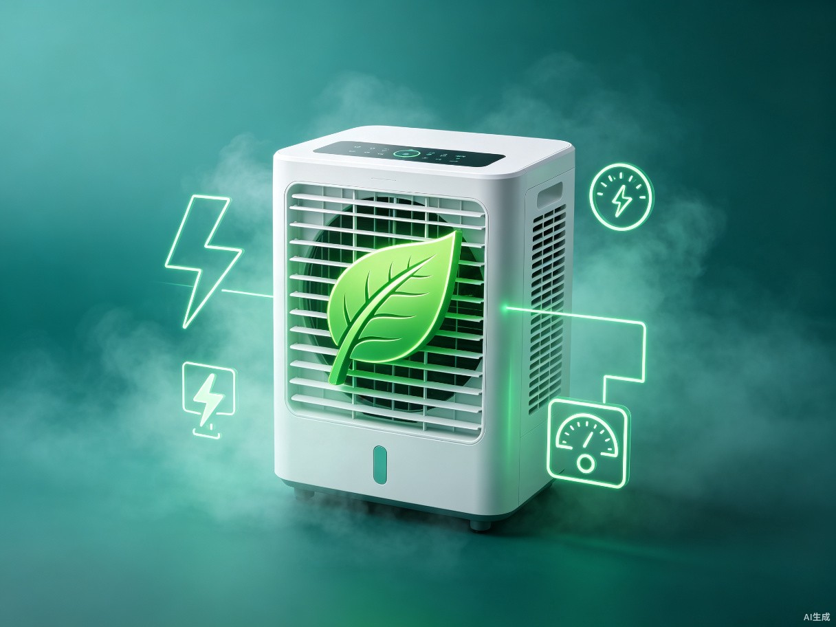 Coolizi energy efficient design with green leaf